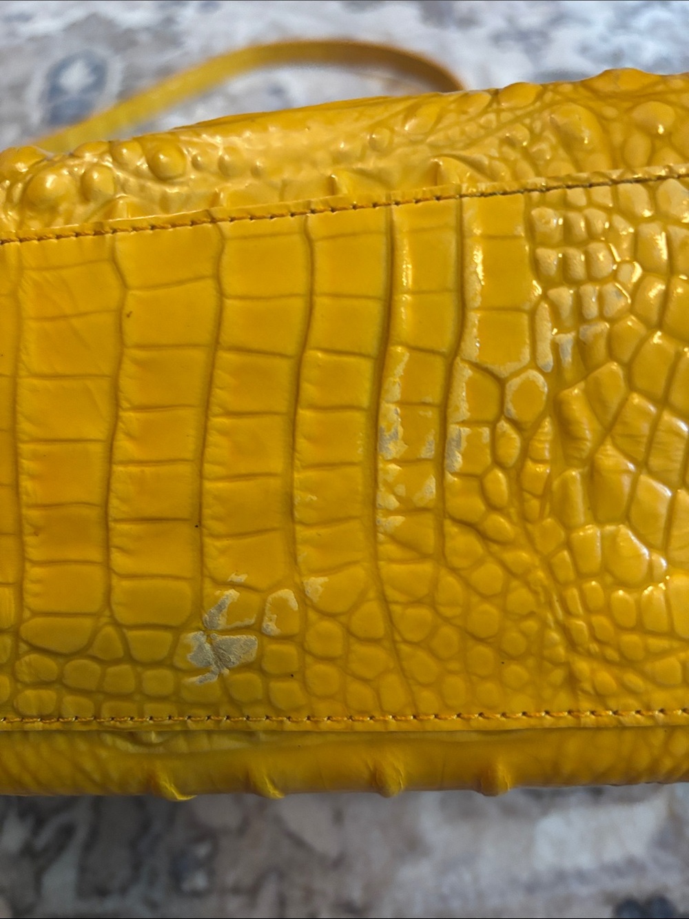 Brahmin Croc-Embossed Leather Crossbody with Strap - Picture 5 of 14